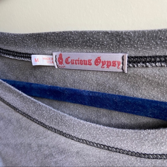 Curious Gypsy Distressed long sleeved Tee - Picture 2 of 2